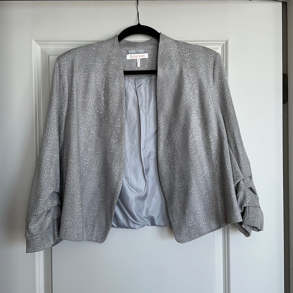 Grey snakeskin blazer